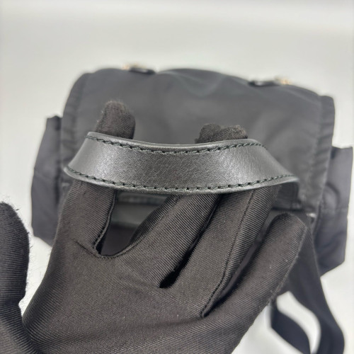 Burberry Medium Rucksack Backpack Nylon Calfskin Black Burberry Medium Rucksack Backpack Nylon Calfskin Black