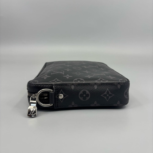 Louis Vuitton Trio Messenger Bag Monogram Eclipse Black Grey