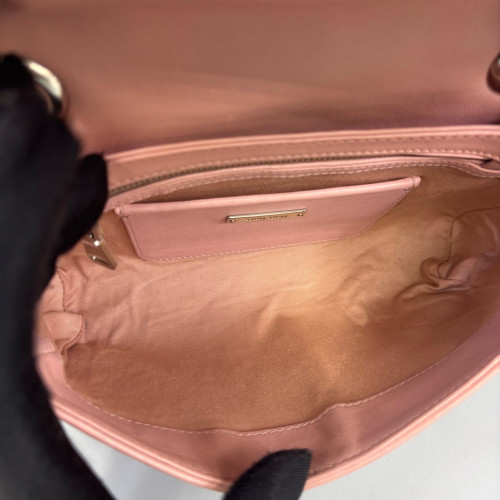 Miu Miu Crossbody Bag Crumpled Calfskin Pink