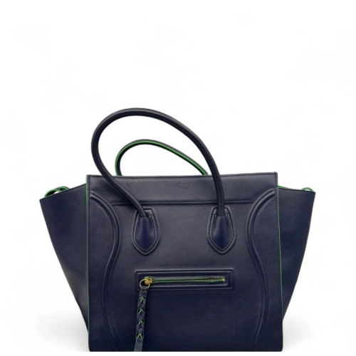 Celine Medium Luggage Phantom Calfskin Blue Green Celine Medium Luggage Phantom Calfskin Blue Green