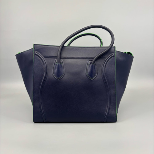 Celine Medium Luggage Phantom Calfskin Blue Green Celine Medium Luggage Phantom Calfskin Blue Green