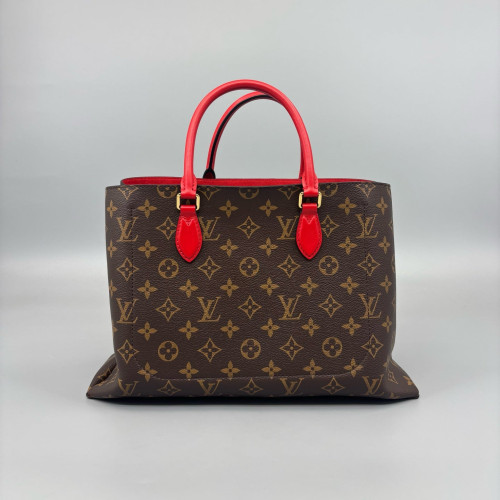 Louis Vuitton Flower Tote Monogram Brown Red