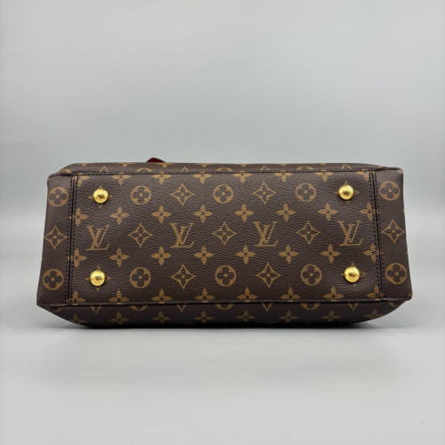Louis Vuitton Flower Tote Monogram Brown Red