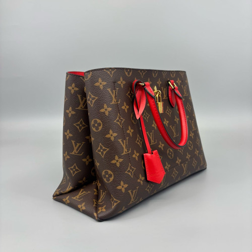 Louis Vuitton Flower Tote Monogram Brown Red