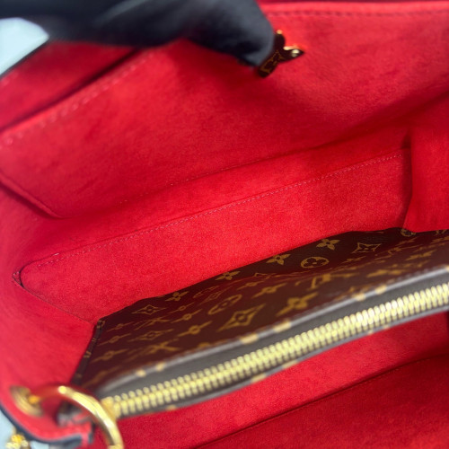 Louis Vuitton Flower Tote Monogram Brown Red