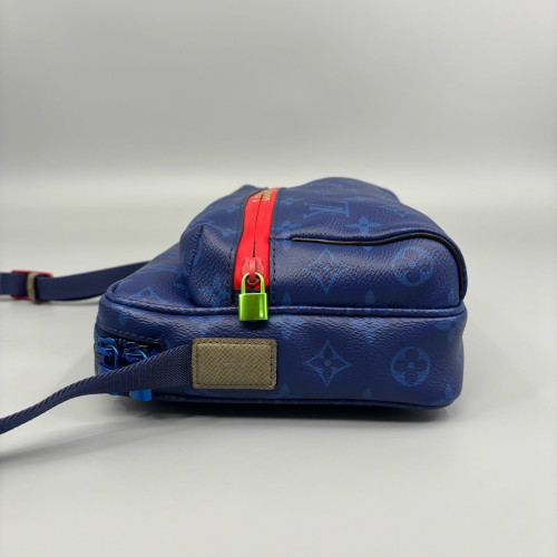 Louis Vuitton Trio Messenger Bag Monogram Blue Red Green