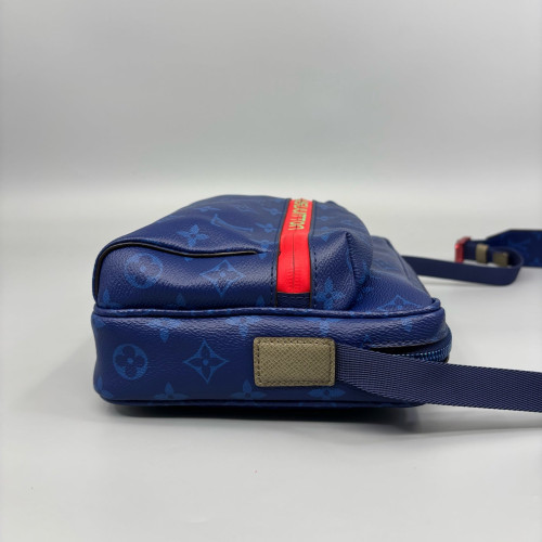 Louis Vuitton Trio Messenger Bag Monogram Blue Red Green