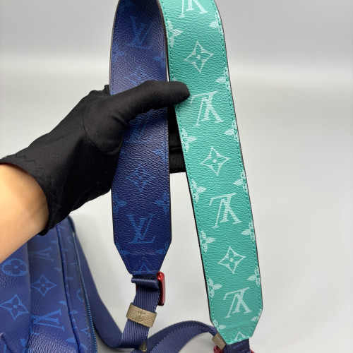 Louis Vuitton Trio Messenger Bag Monogram Blue Red Green
