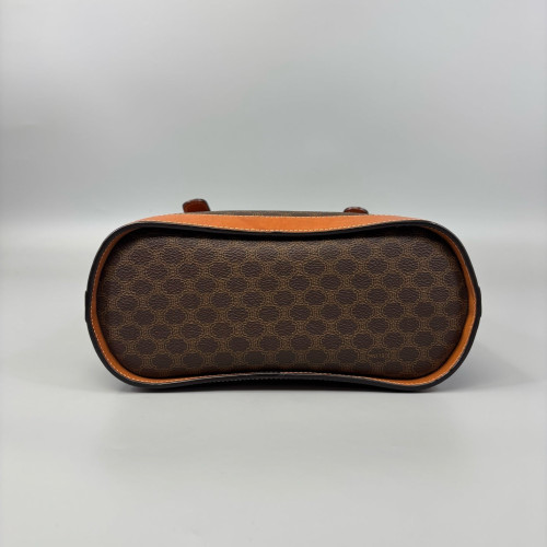 Celine Triomphe Basket Tote Triomphe Calfskin Brown