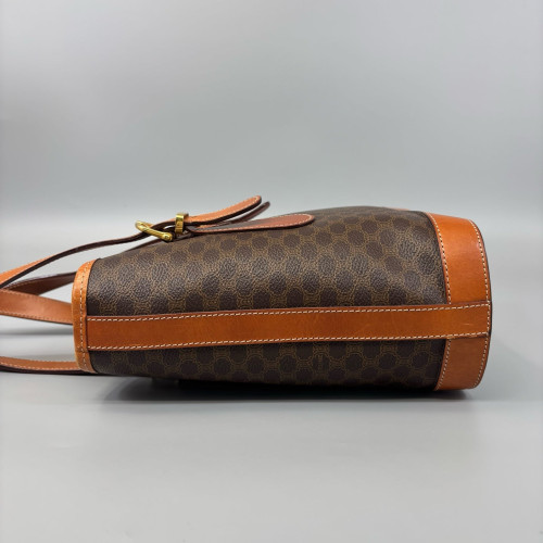 Celine Triomphe Basket Tote Triomphe Calfskin Brown