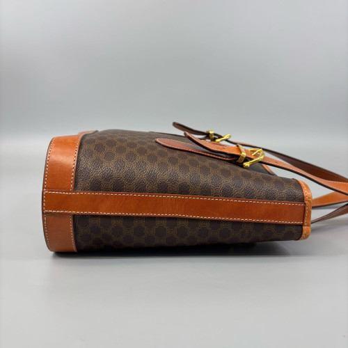 Celine Triomphe Basket Tote Triomphe Calfskin Brown