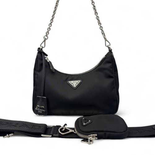 Prada Re-Edition 2005 Shoulder Bag Tessuto Nylon Black