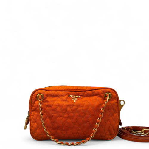 Prada Camera Case Tessuto Nylon Orange