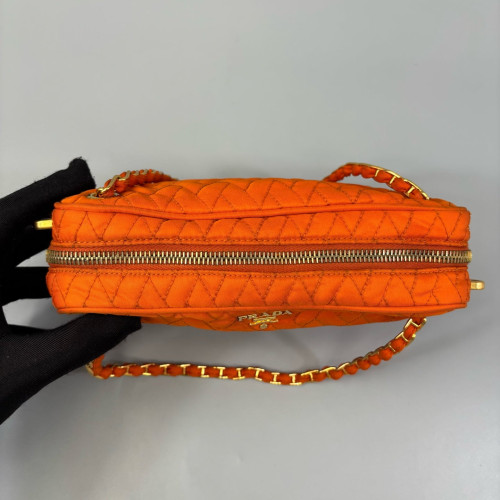 Prada Camera Case Tessuto Nylon Orange