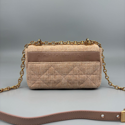 Dior Small Caro Bag Canvas Pink Dior Small Caro Bag Canvas Pink