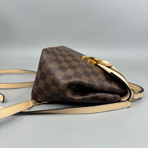 Louis Vuitton Clapton Backpack Damier Ebene Brown Pink
