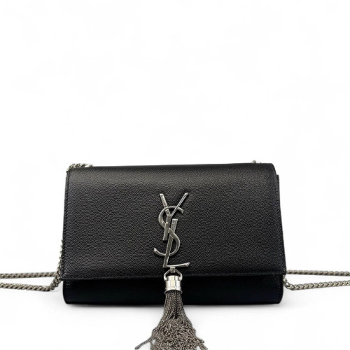 Yves Saint Laurent Small Kate Corssbody Bag Shiny Caviar Calfskin Black