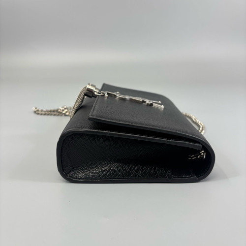 Yves Saint Laurent Small Kate Corssbody Bag Shiny Caviar Calfskin Black