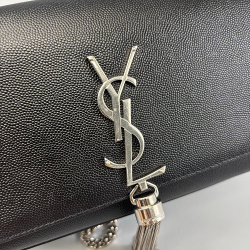 Yves Saint Laurent Small Kate Corssbody Bag Shiny Caviar Calfskin Black