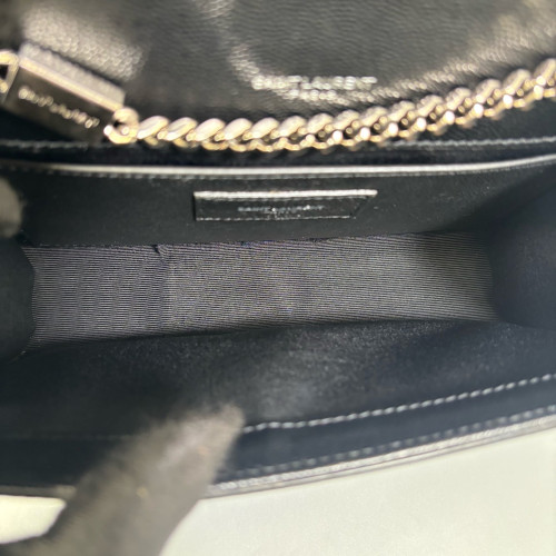 Yves Saint Laurent Small Kate Corssbody Bag Shiny Caviar Calfskin Black