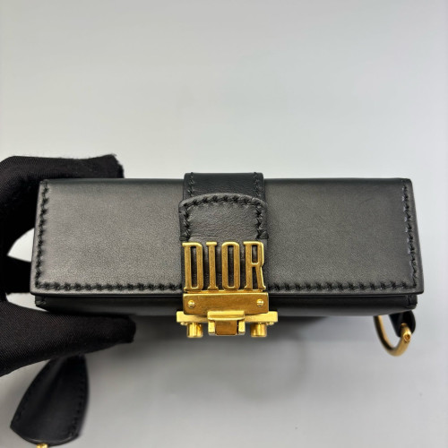 Dior Dioraddict Lockbox Shoulder Bag Calfskin Black Dior Dioraddict Lockbox Shoulder Bag Calfskin Black
