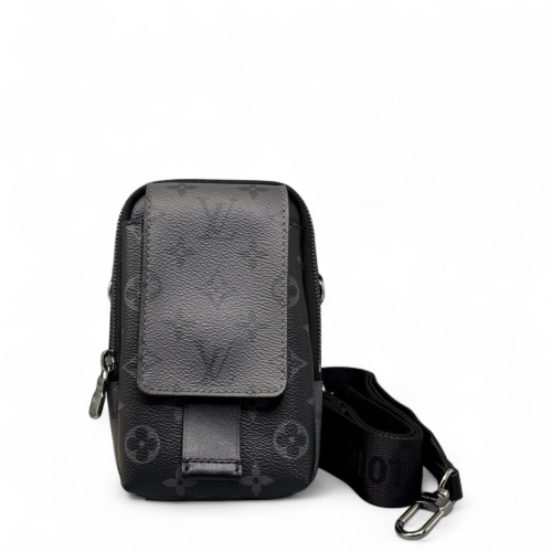 Louis Vuitton Phone Holder Reverse Monogram Black Louis Vuitton Phone Holder Reverse Monogram Black