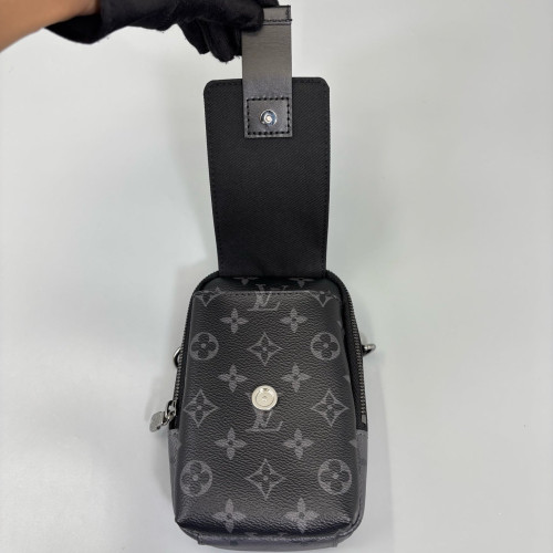 Louis Vuitton Phone Holder Reverse Monogram Black Louis Vuitton Phone Holder Reverse Monogram Black