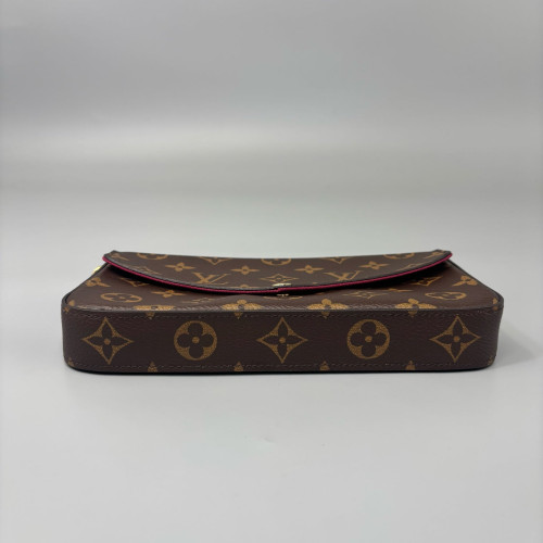 Louis Vuitton Pochette Felicie Chain Wallet Monogram Brown