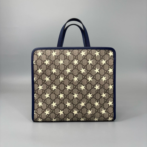 Gucci Children's Printed Tote Bag GG Monogram Beige Blue White Gucci Children's Printed Tote Bag GG Monogram Beige Blue White