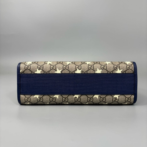 Gucci Children's Printed Tote Bag GG Monogram Beige Blue White Gucci Children's Printed Tote Bag GG Monogram Beige Blue White