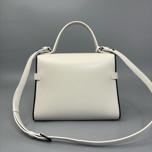 Delvaux Tempete MM Smooth Calfskin White
