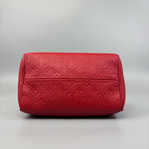 Louis Vuitton Speedy Bandouliere 25 Monogram Empreinte Red