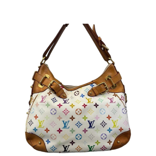 Louis Vuitton X Takashi Murakami Greta Bag Monogram Multicolor White