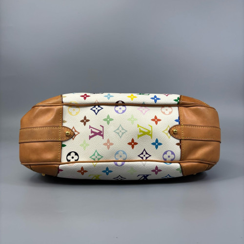 Louis Vuitton X Takashi Murakami Greta Bag Monogram Multicolor White