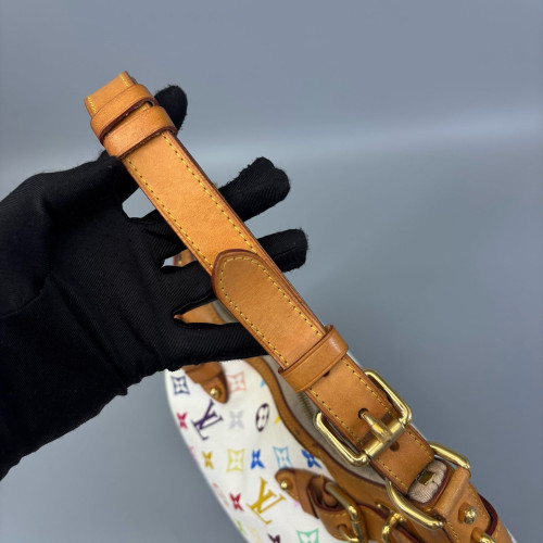 Louis Vuitton X Takashi Murakami Greta Bag Monogram Multicolor White