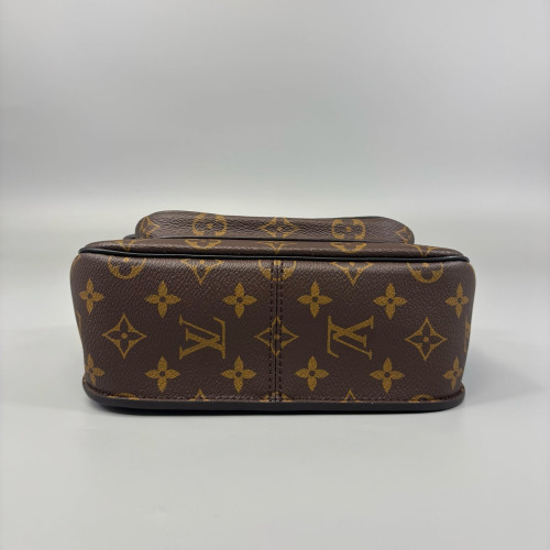 Louis Vuitton Passy Chain Shoulder Bag Monogram Brown