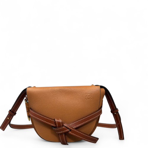 Loewe Small Gate Grained Calfskin Brown Tan Loewe Small Gate Grained Calfskin Brown Tan