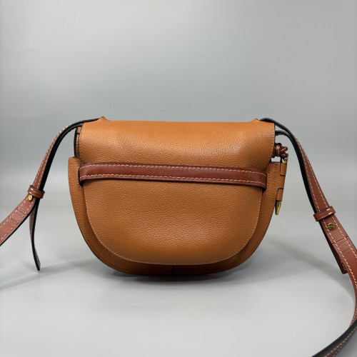 Loewe Small Gate Grained Calfskin Brown Tan Loewe Small Gate Grained Calfskin Brown Tan