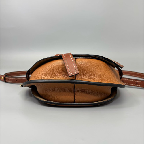 Loewe Small Gate Grained Calfskin Brown Tan Loewe Small Gate Grained Calfskin Brown Tan