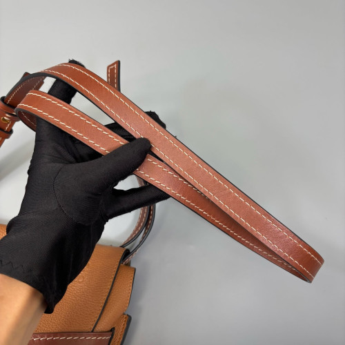 Loewe Small Gate Grained Calfskin Brown Tan Loewe Small Gate Grained Calfskin Brown Tan