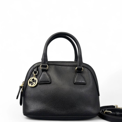 Gucci Dome Grained Calfskin Black Gucci Dome Grained Calfskin Black