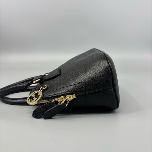 Gucci Dome Grained Calfskin Black Gucci Dome Grained Calfskin Black