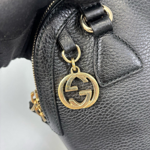 Gucci Dome Grained Calfskin Black Gucci Dome Grained Calfskin Black