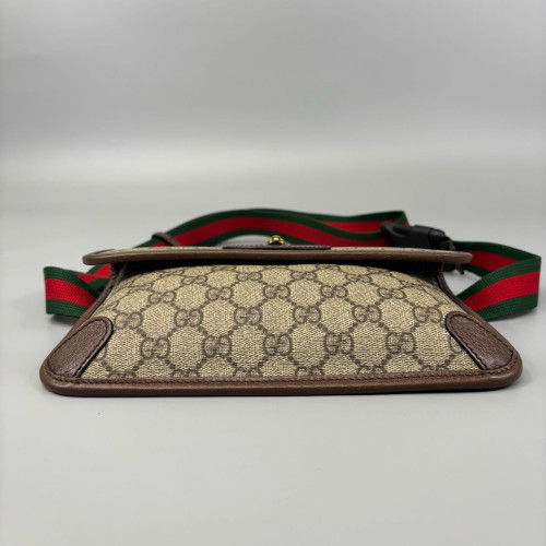 Gucci Neo Vintage Belt Bag GG Monogram Beige Brown Green