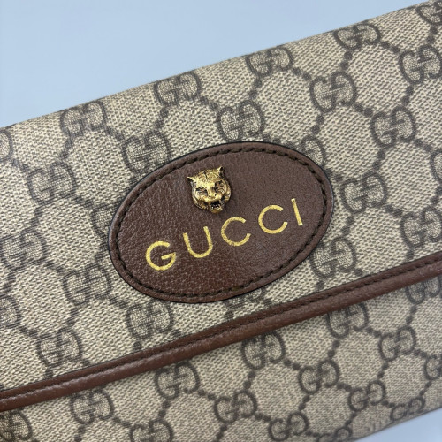 Gucci Neo Vintage Belt Bag GG Monogram Beige Brown Green