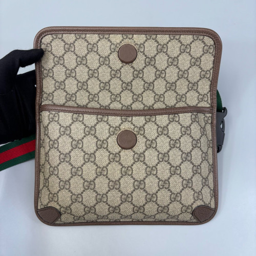 Gucci Neo Vintage Belt Bag GG Monogram Beige Brown Green