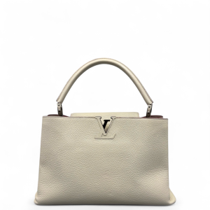 Louis Vuitton Capucines MM Calfskin White
