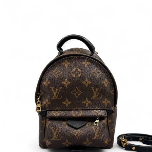 Louis Vuitton Palm Springs Backpack Mini Monogram Brown Black