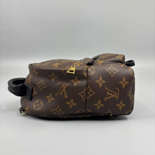 Louis Vuitton Palm Springs Backpack Mini Monogram Brown Black