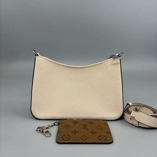 Louis Vuitton Marelle Handbag Epi White